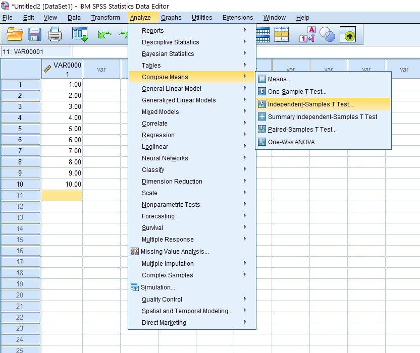 Read more about the article SPSS ile Hipotez Testlerinde Örneklem Boyutunun Önemi