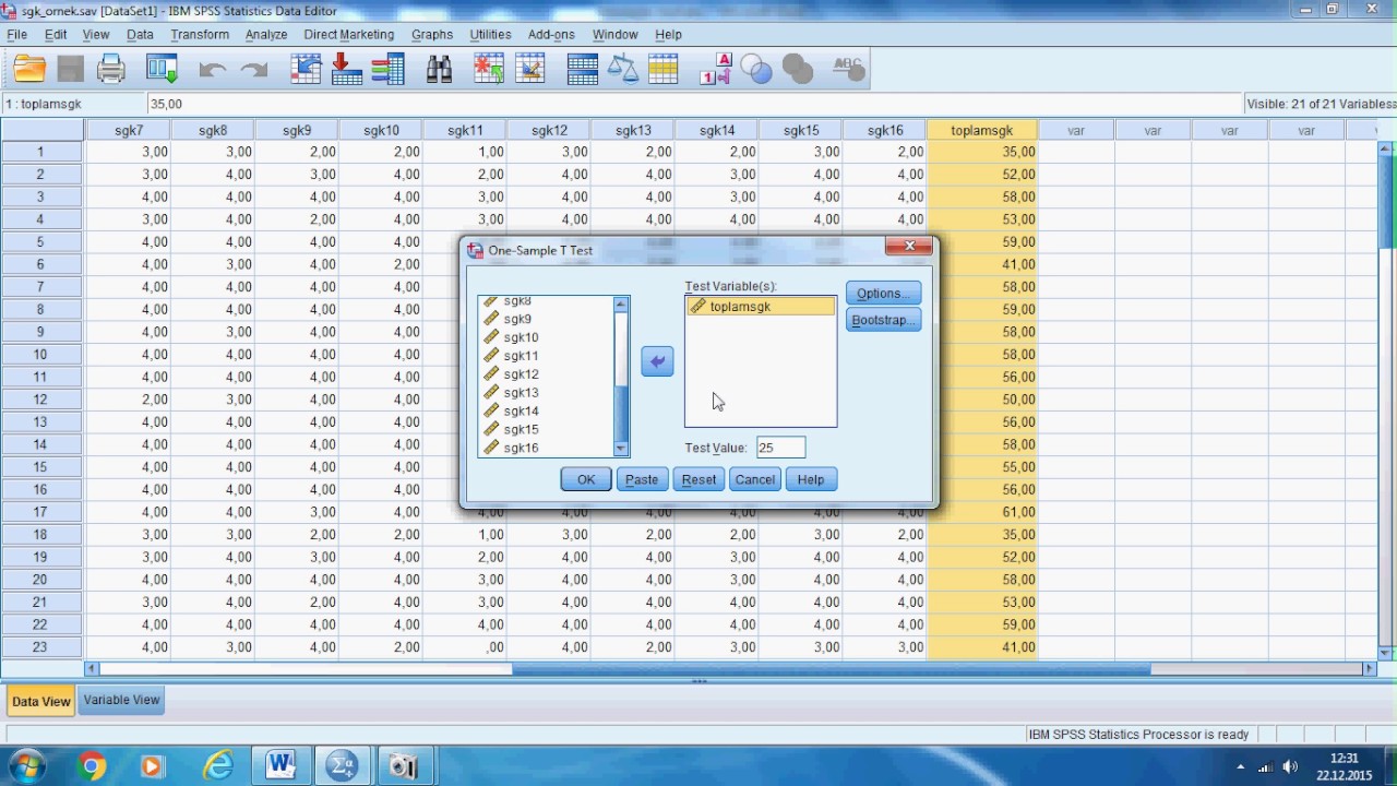 Read more about the article SPSS ile T-Test Sonuçlarını Yorumlama