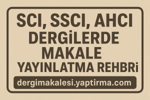 Read more about the article SCI, SSCI, AHCI Dergilerde Makale Yayınlatma Rehberi