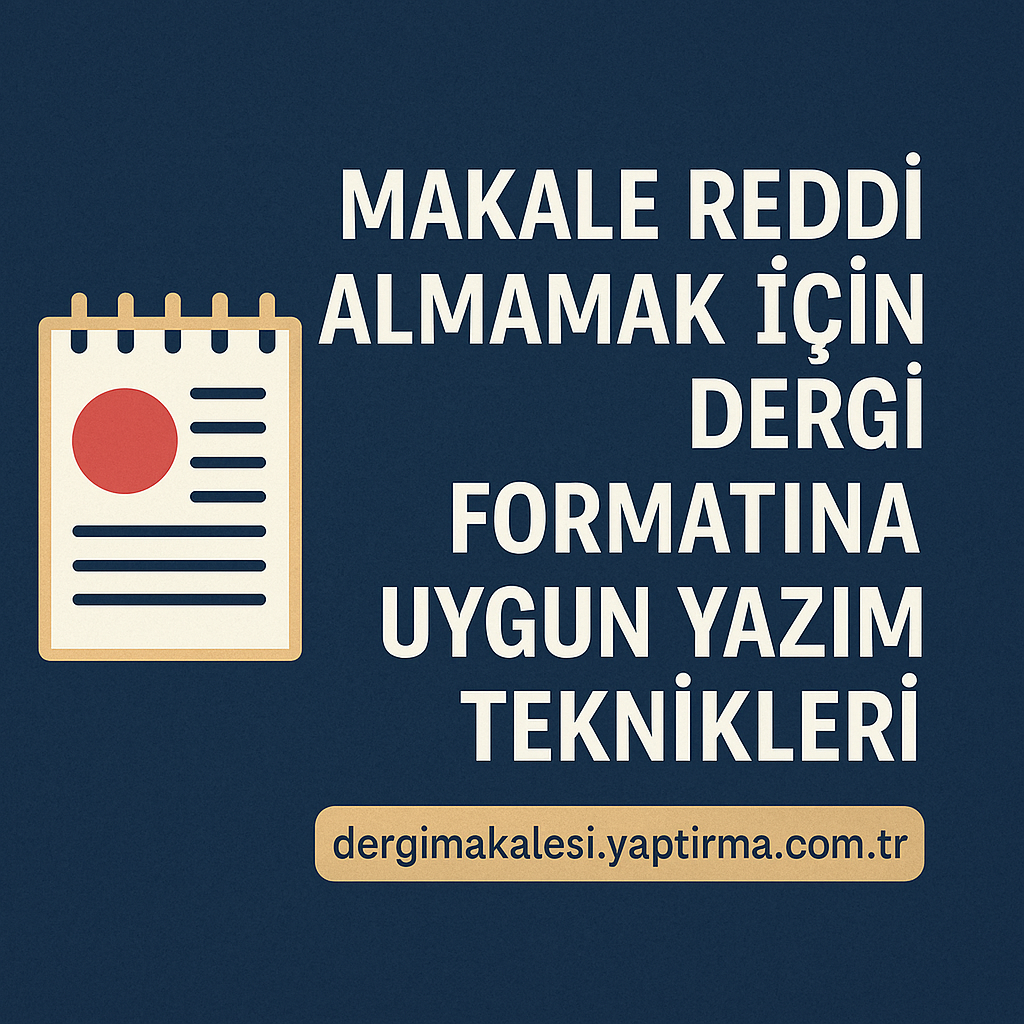 Read more about the article Makale Reddi Almamak İçin Dergi Formatına Uygun Yazım Teknikleri