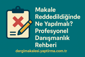 Read more about the article Makale Reddedildiğinde Ne Yapılmalı? Profesyonel Danışmanlık Rehberi