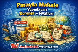 Read more about the article Parayla Makale Yayınlayan Dergiler ve Fiyatları