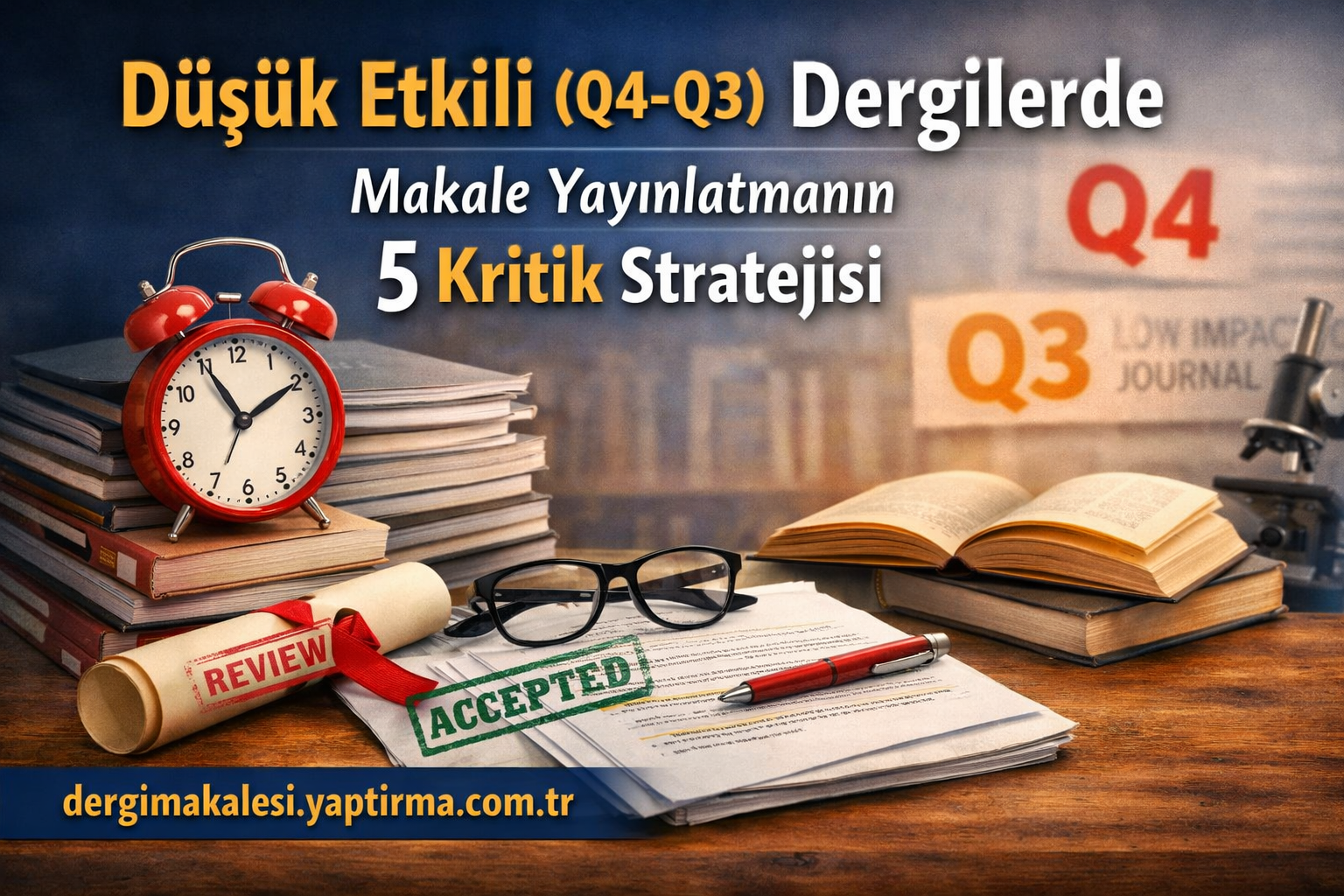 Read more about the article Düşük Etkili (Q4-Q3) Dergilerde Makale Yayınlatmanın 5 Kritik Stratejisi