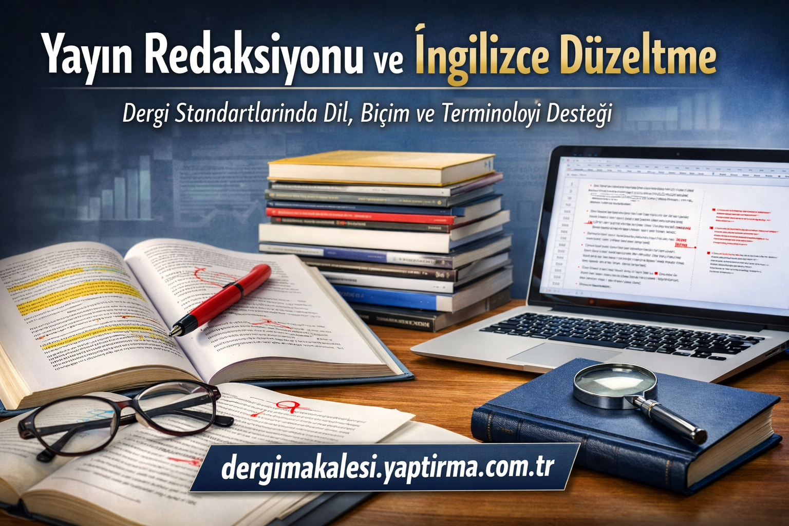 Read more about the article Yayın Redaksiyonu ve İngilizce Düzeltme – Dergi Standartlarında Dil, Biçim ve Terminoloji Desteği