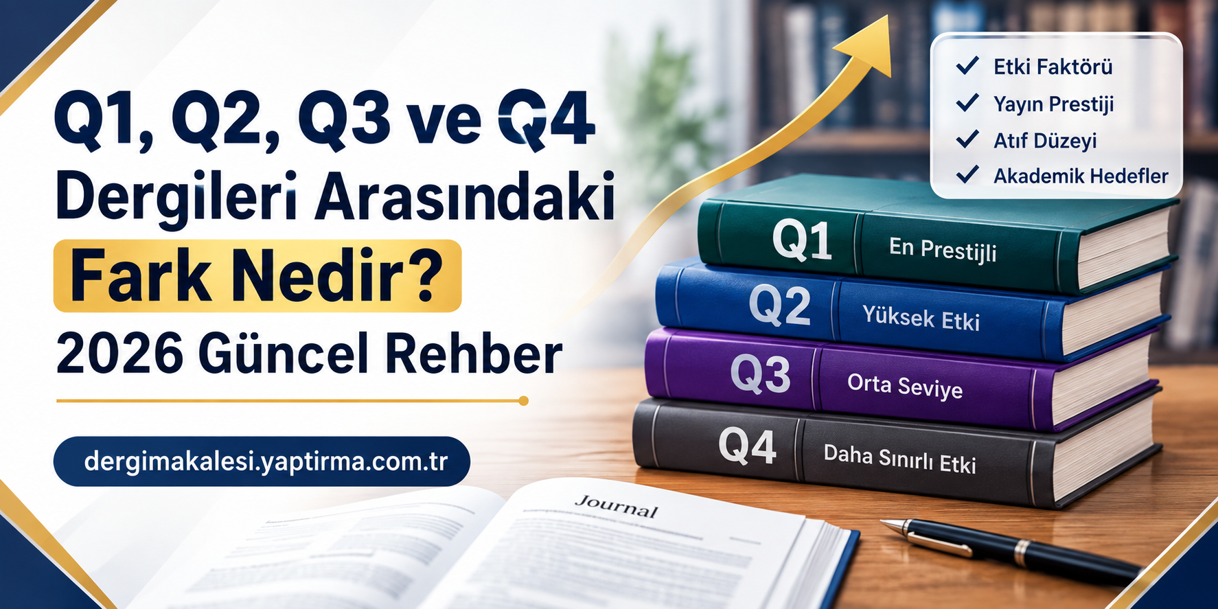 Read more about the article Q1, Q2, Q3 ve Q4 Dergileri Arasındaki Fark Nedir? | 2026 Güncel Rehber